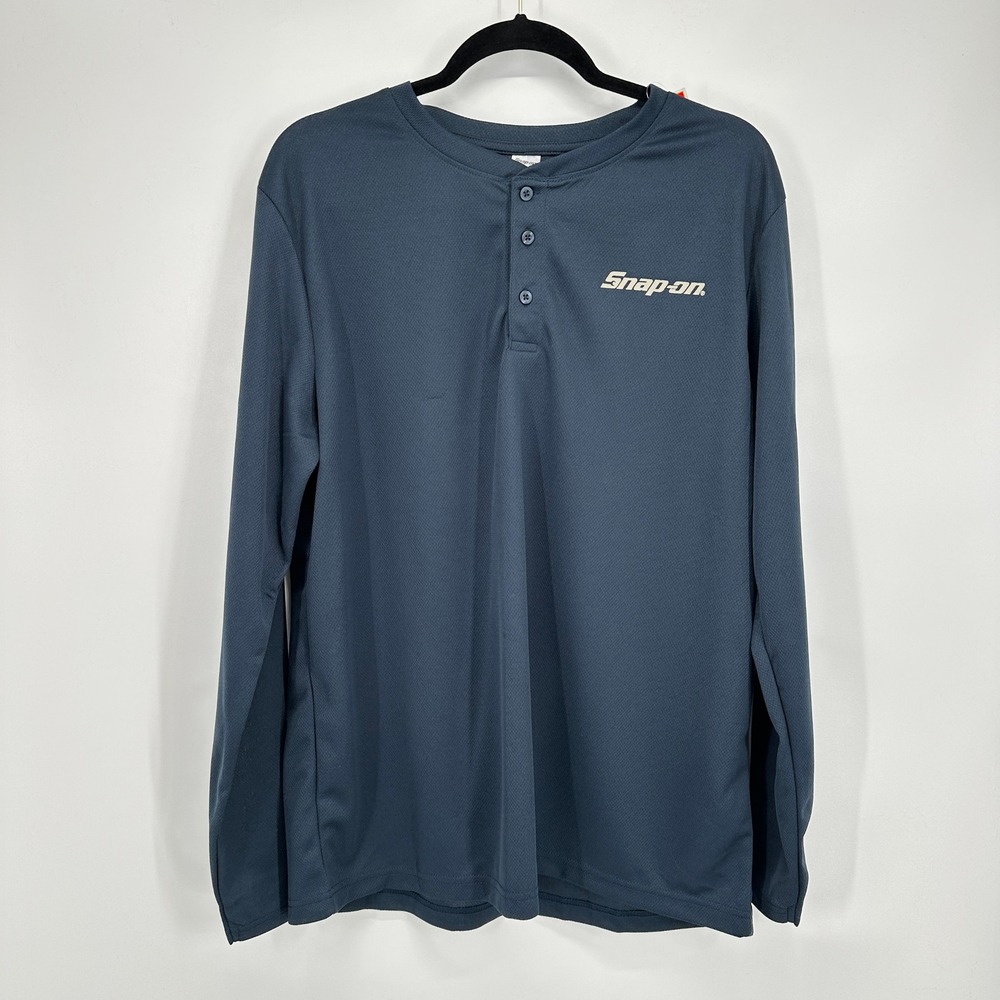 Snap-On Tools Men's Long Sleeve‎ Henley / Promo Shirt XL New With Tags (Staples)